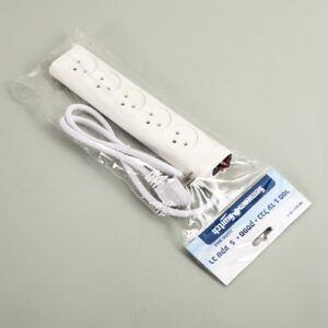 מפצל ל 5 שקעים + כבל 1 מטר